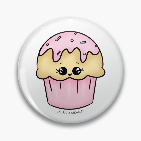 Item preview, Kawaii Pink Cupcake designed and sold by Laura Loukaides.
