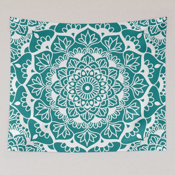 Item preview, Teal Mandala Kaleidoscope designed and sold by Julie Erin Designs.