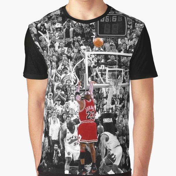 Michael Jordan Final Shot Over Russell Graphic T-Shirt