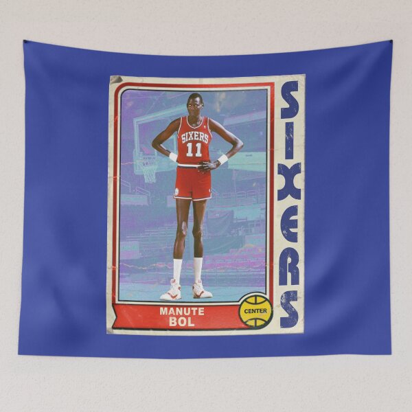 Item preview, MANUTE BOL Retro Style 90s Basketball Card designed and sold by acquiesce13.