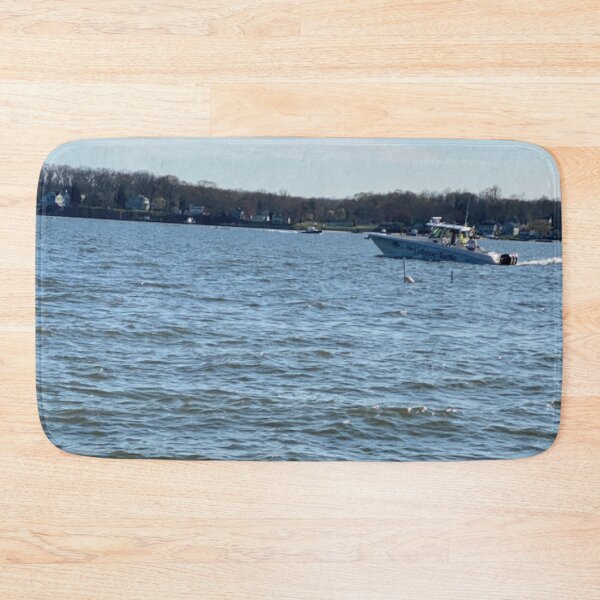 Item preview, SerenityCo Boat on Blue Water designed and sold by SerenityCo.