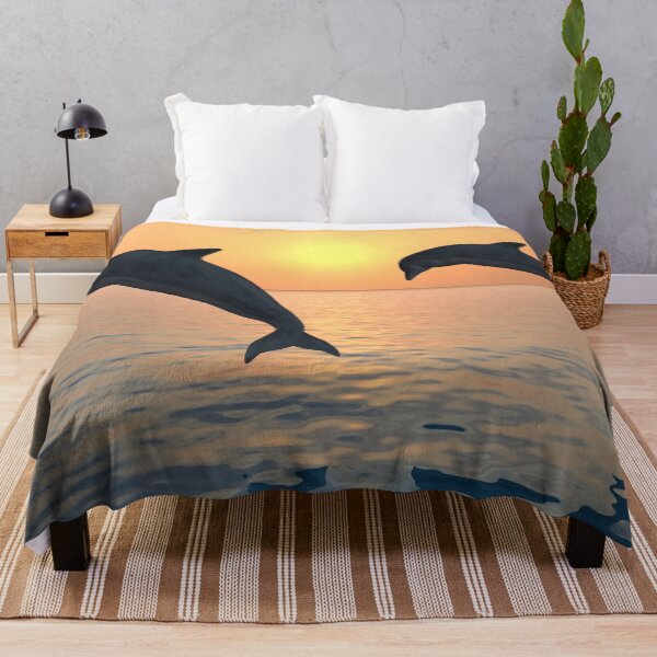 Item preview, Panoramic,widescreen prints, Tapestries,Tapestry,throw blankets,dolphin wall art,dolphin art, ocean, sea, blue, fish, dolphin  designed and sold by eyesight4vision.