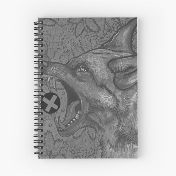Item preview, Black and white angry wolf designed and sold by susserain.