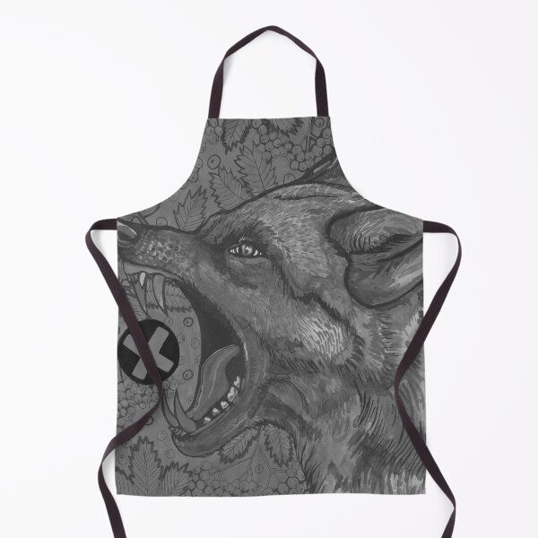 Item preview, Black and white angry wolf designed and sold by susserain.