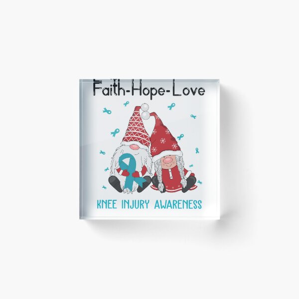 Item preview, Faith Hope Love Knee Injury Awareness designed and sold by Sabfit.