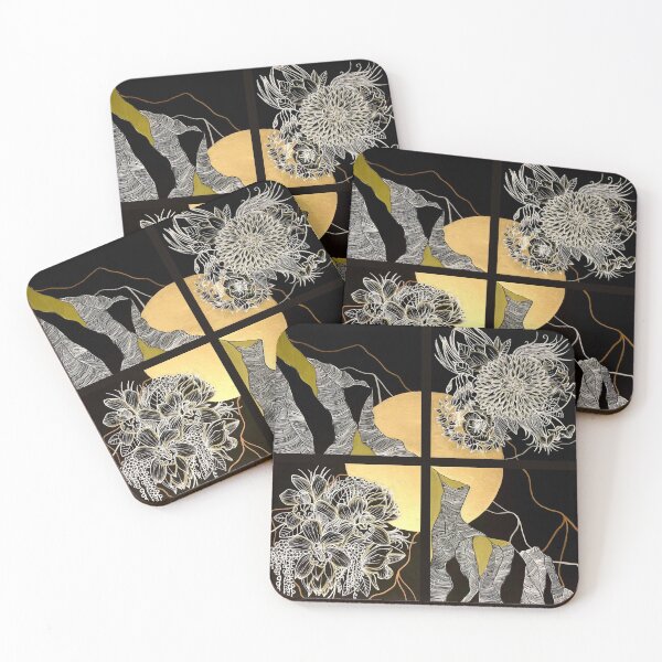 Item preview, Flowers and Mountains - Quad designed and sold by Tiffany Walsh.