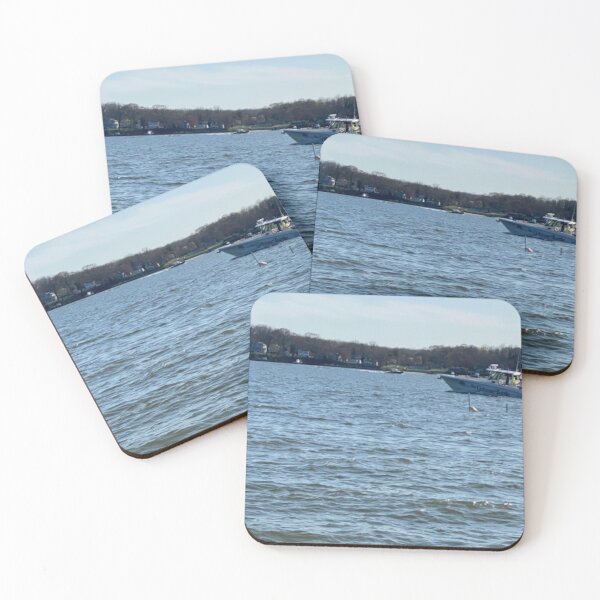 Item preview, SerenityCo Boat on Blue Water designed and sold by SerenityCo.