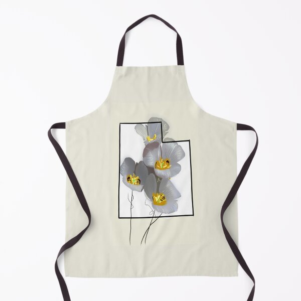 Item preview, Utah State Outline with Sego Lily Flower designed and sold by girljohnny.