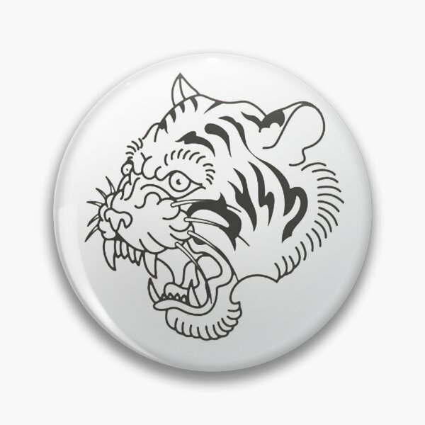 Item preview, Tiger American Traditional Tattoo designed and sold by Anthony Massaro.