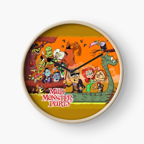 Colorful Tribute to Rankin-Bass's Mad Monster Party Animated Musical Comedy Film Clock