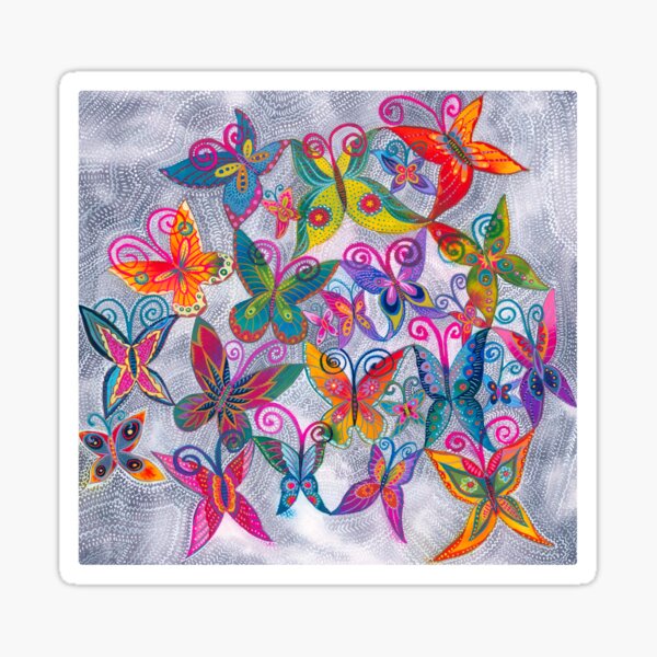 Butterfly Celebration Sticker