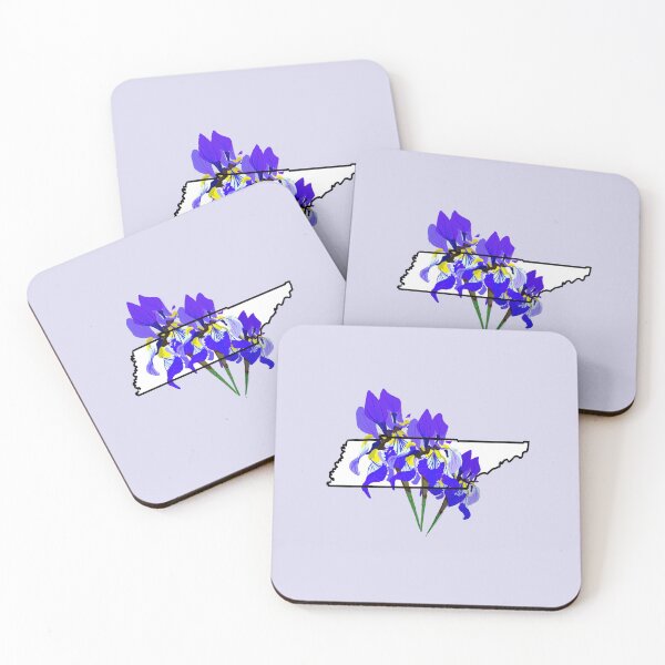 Item preview, Tennessee State Outline with Iris Flower designed and sold by girljohnny.