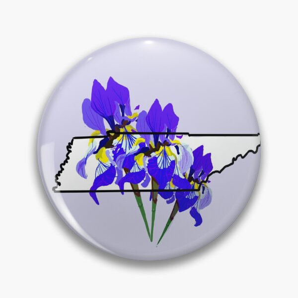 Artikelvorschau, Tennessee State Umriss mit Iris Flower entworfen und verkauft von girljohnny.
