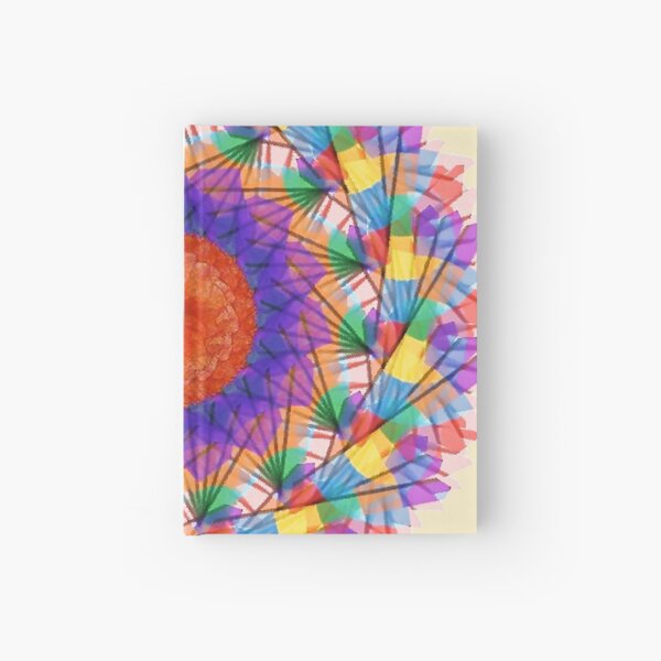 Rainbow Mandala Abstract Art Hardcover Journal