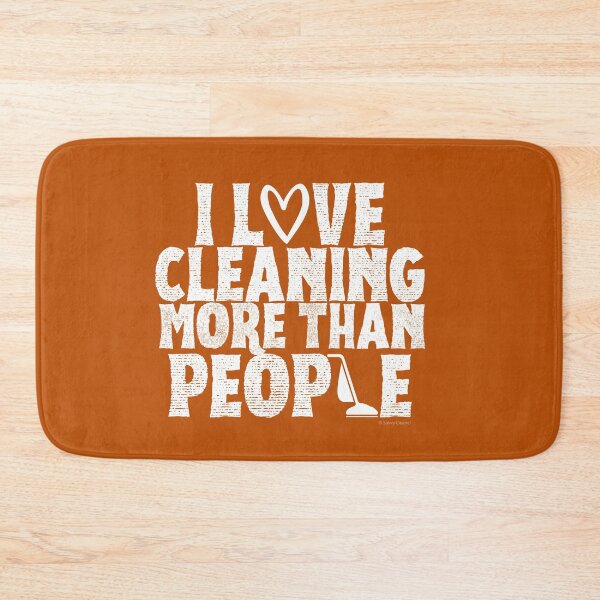 Item preview, I Love Cleaning More Than People Novelty Retro Vacuum Fun designed and sold by SavvyCleaner.