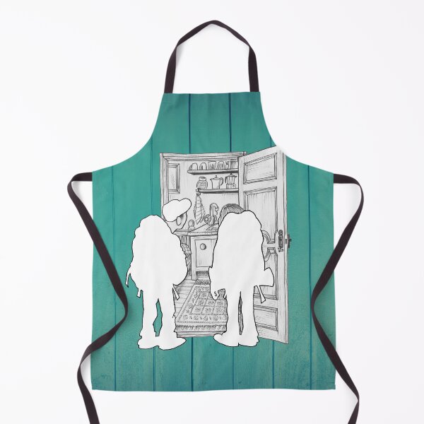 Item preview, Tiny room on green background designed and sold by Hildegunn Hodne.