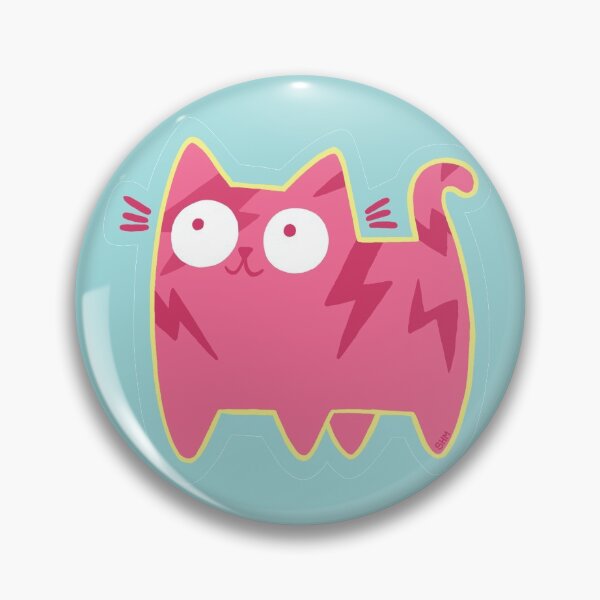 Item preview, Bowie Cat / Lightning Bolt Cat designed and sold by SamHoweMeow.