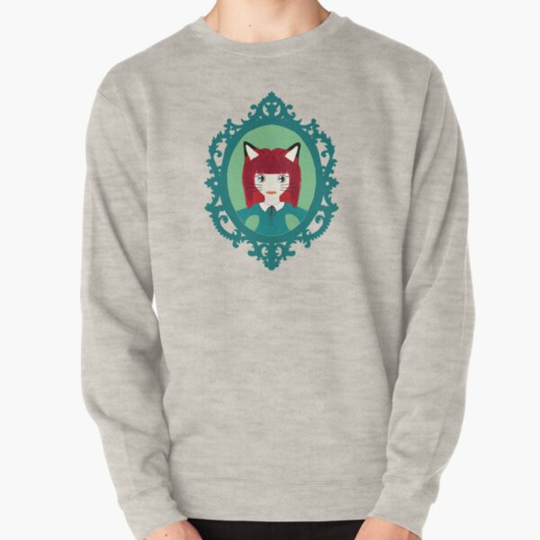 Kawaii Fox Cosplay Girl Pullover Sweatshirt