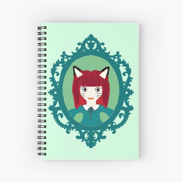 Kawaii Fox Cosplay Girl Spiral Notebook