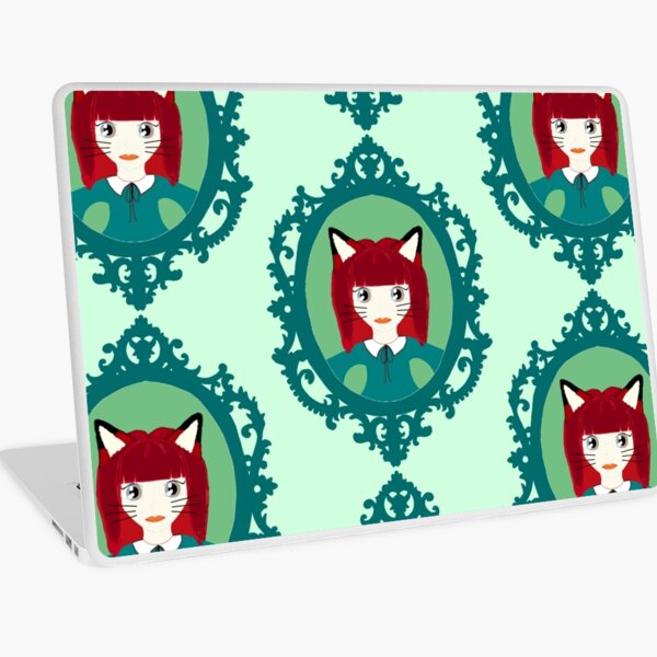 Kawaii Fox Cosplay Girl Laptop Skin