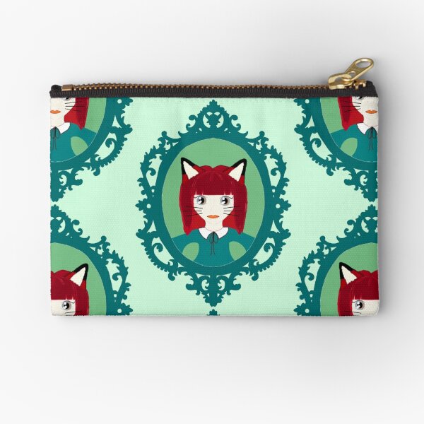 Kawaii Fox Cosplay Girl Zipper Pouch