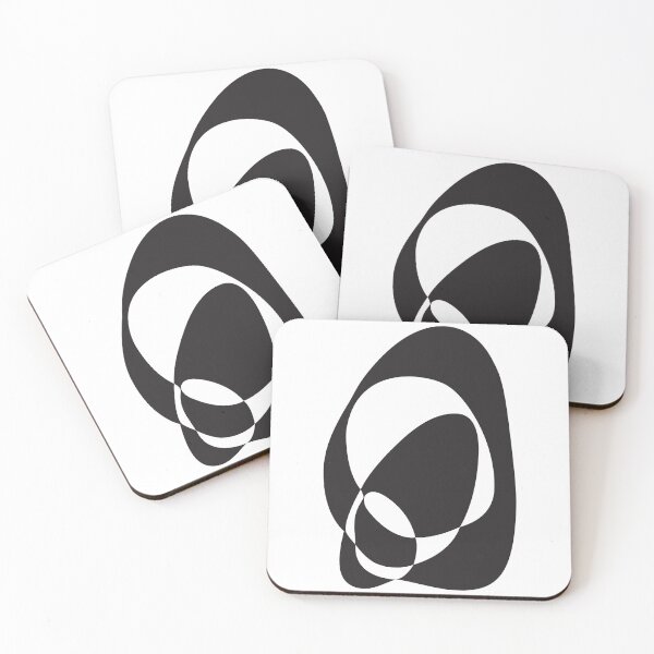 Item preview, Abstract Modern Black and White Reverse Shape Print for Room Decoration designed and sold by BONBcreative.