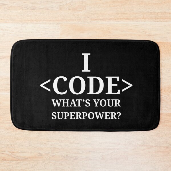 Item preview,  I <Code> What's Your Superpower? designed and sold by AscendMerch.