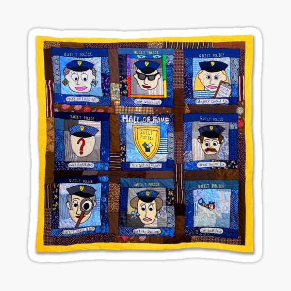 Item preview, Quilt Police (Entire Quilt) designed and sold by SAMGordonART.