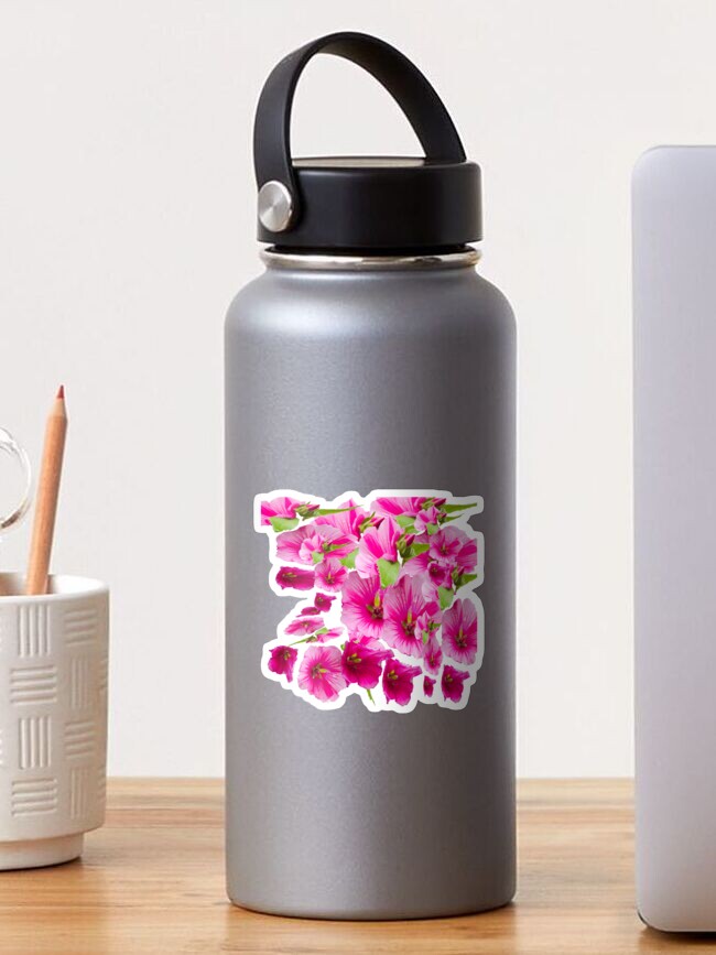 Thumbnail 1 of 3, Sticker, pink flowers aplenty designed and sold by bywhacky.