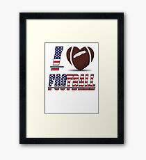 I love football Framed Print