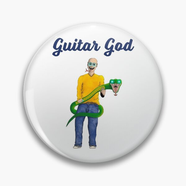 Artikelvorschau, Gitarrengott, der eine Schlange spielt entworfen und verkauft von newmicro.