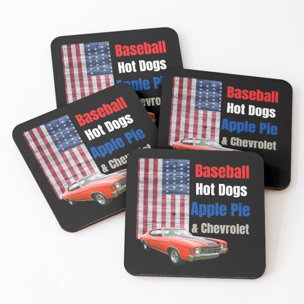 Item preview, America Shirt Baseball,Hot Dogs,Apple Pie and chevrolet famous 70s commercial designed and sold by miyagifactory.