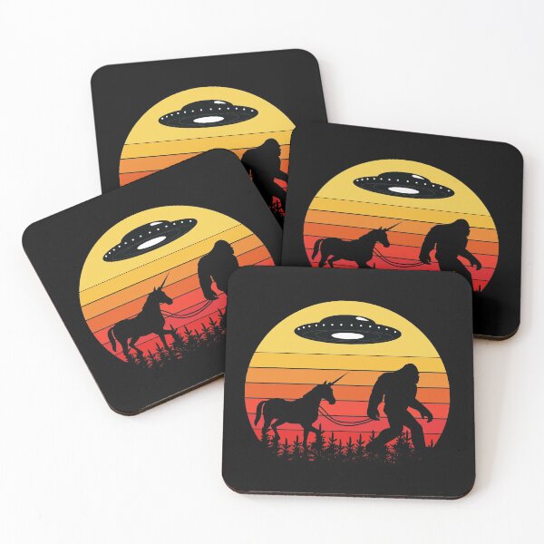 Item preview, Sasquatch, Unicorn and UFO designed and sold by WeTrieditatHome.