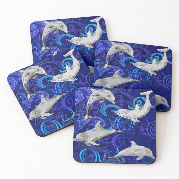 Item preview, Dolphin Dancing Waves designed and sold by Traceofcolour.