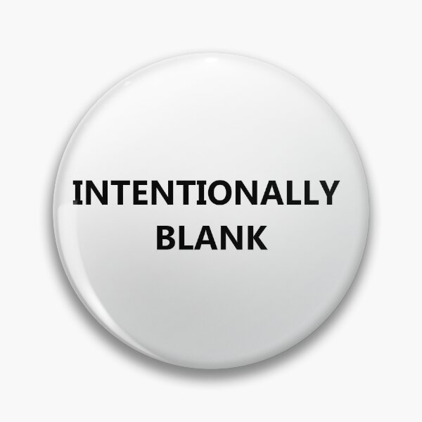 Item preview, Intentionally Blank (Black) designed and sold by BurnerDesigns.