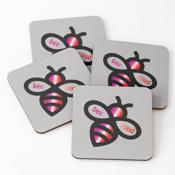 Item preview, Bee Proud - Lesbian LGBT Flag bees designed and sold by Teamtsunami6.