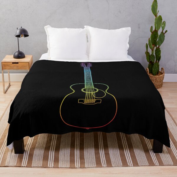 Item preview, Concert Style Acoustic Guitar Colorful Outline designed and sold by nightsworthy.