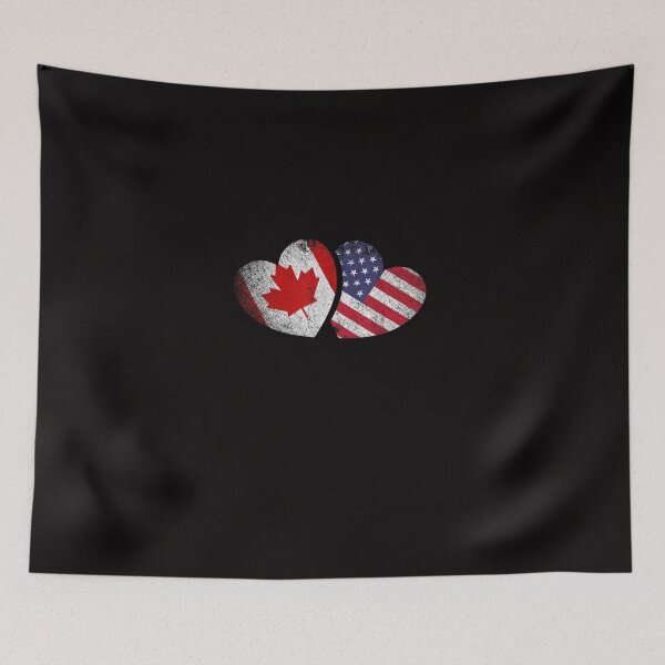 Item preview, American Canadian Heart Valentines Day Gift Usa Flag Canada designed and sold by qrduubp320.