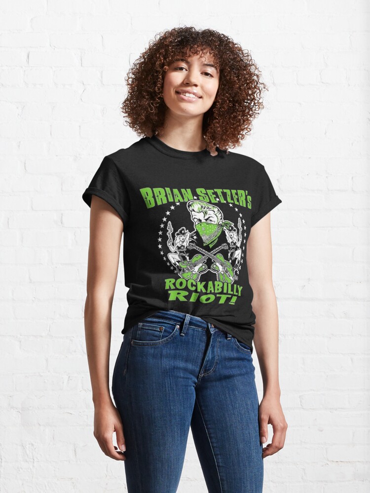 Discover Brian Setzer Stray Cats Classic T-Shirt