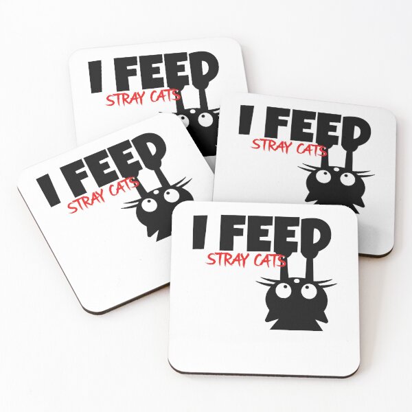 Item preview, I FEED STRAY CATS... designed and sold by HelloStrayCats.