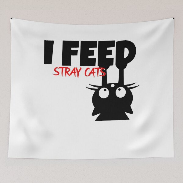Item preview, I FEED STRAY CATS... designed and sold by HelloStrayCats.