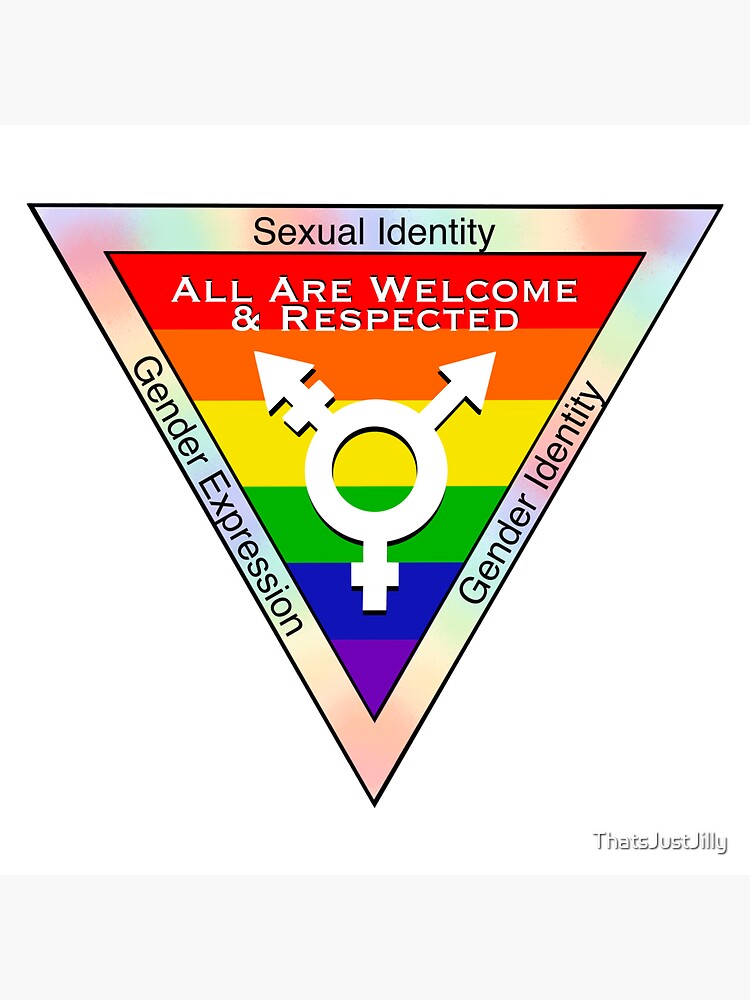 Thumbnail 3 of 3, Sticker, All Are Welcome & Respected  - Lgbtqia+ Friendly Establishment designed and sold by ThatsJustJilly.
