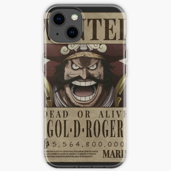 Gol D Roger Pirate King One Piece Wanted Bounty Poster Iphone Case By Patrika Redbubble