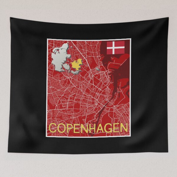 Aperçu de l'œuvre Copenhague, Danemark créée et vendue par assortedtees.