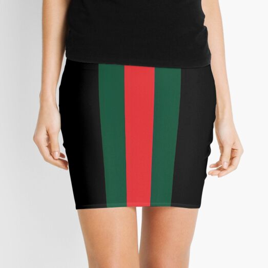 Fashion Strips Mini Skirt