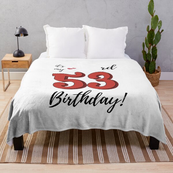 Item preview, It's My 53rd Birthday quote designed and sold by WayneTower.