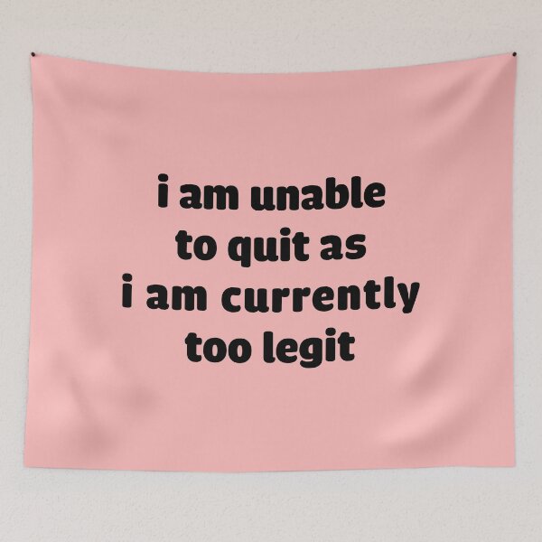Item preview, Unable To Quit  designed and sold by corbrand.