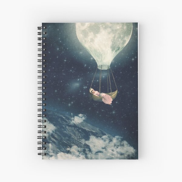 The Moon Carries Me Away Spiral Notebook