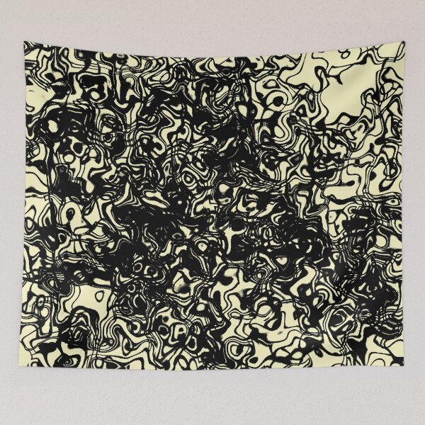 Item preview, Fluid design - black and beige designed and sold by rahilvalani.