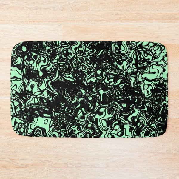 Item preview, Fluid design - black and mint designed and sold by rahilvalani.